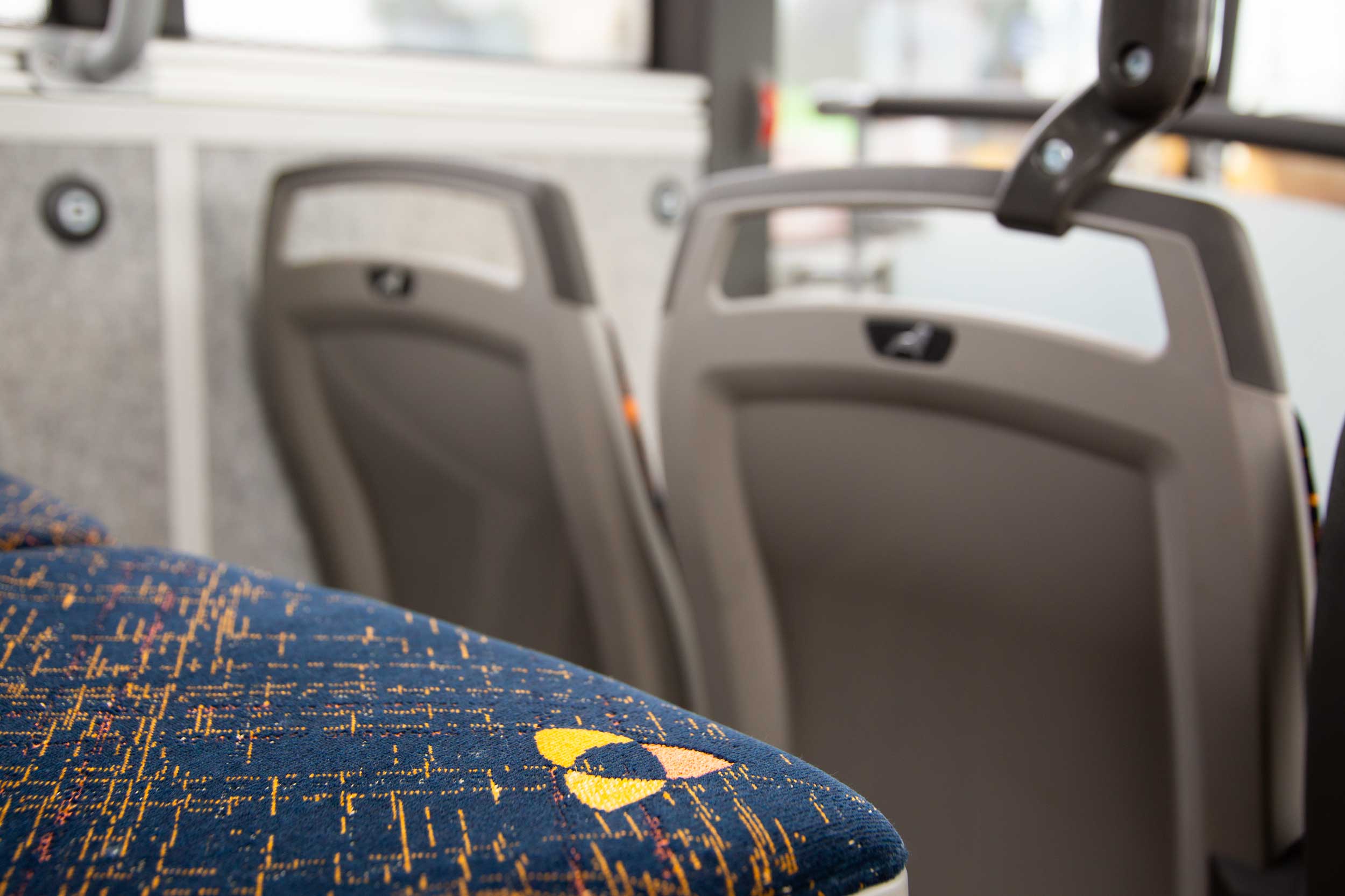 Bus Innenraum mit Detail Sitz