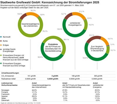 Stromkennzeichnung 2025 – Stadtwerke Greifswald